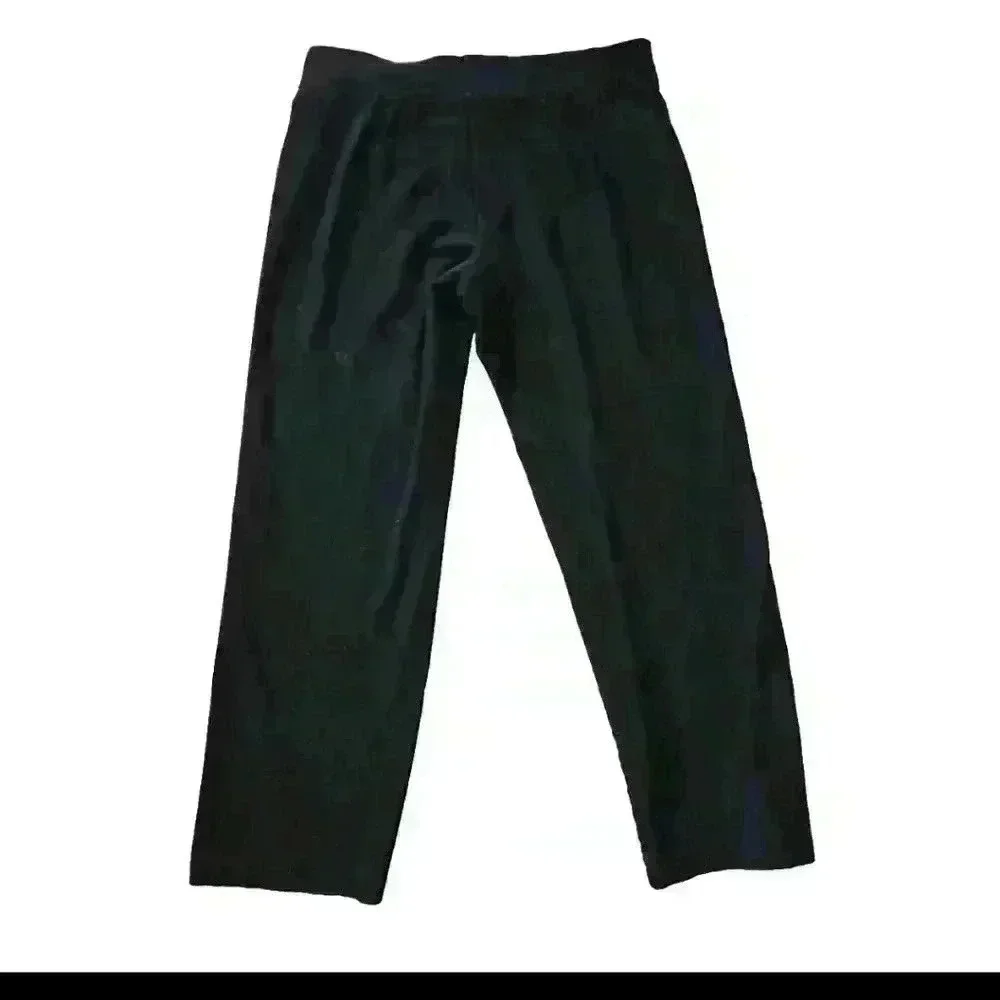 Eileen Fisher Womens Black Stretch Crepe Slim Ankle Pants PM